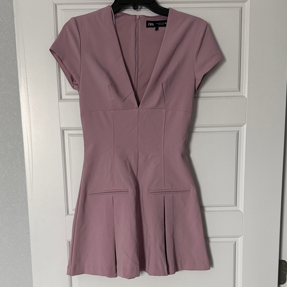 Zara pleated bottom dress